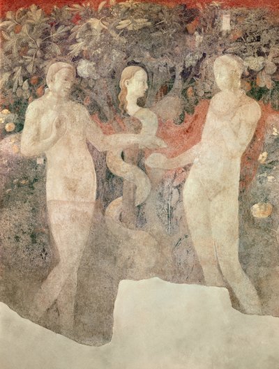 The Creation of Eve and Original Sin (detail) by Paolo Uccello